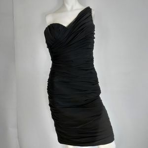 Ann Lawrence One Shoulder Dress